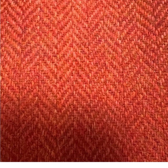 J Crew Blazer WSize 8 Orange 100 %wool Herringbone Bella Jacket Academia vintage - Picture 10 of 10